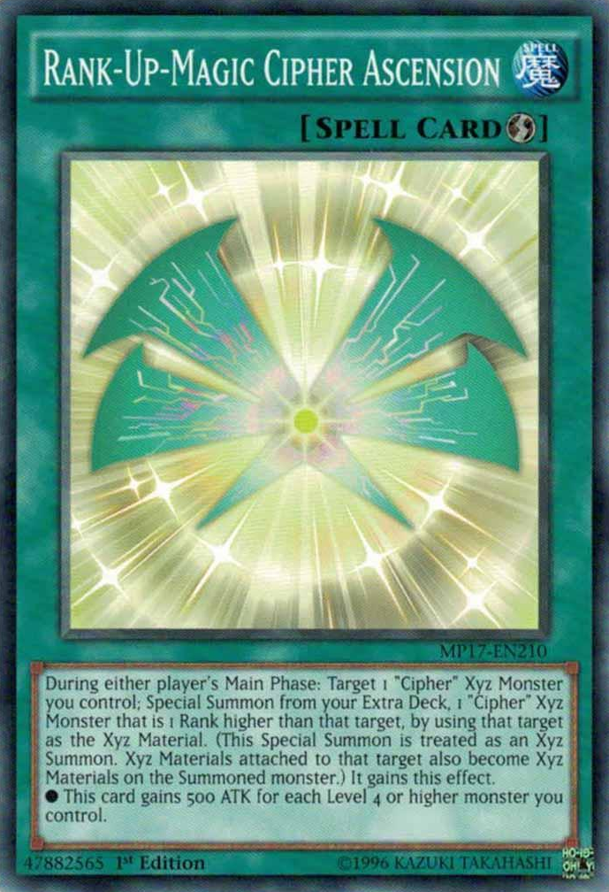 Rank-Up-Magic Cipher Ascension [MP17-EN210] Common | Good Games Adelaide SA