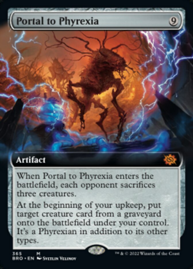 Portal to Phyrexia (Extended Art) [The Brothers' War] | Good Games Adelaide SA