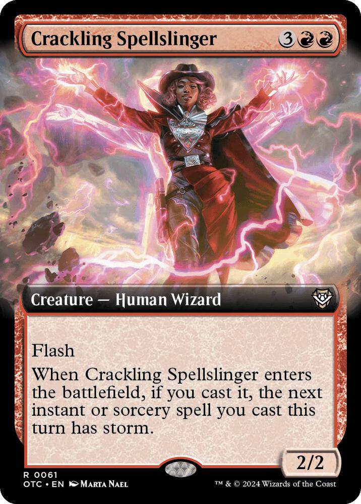 Crackling Spellslinger 61 (Commander: Outlaws of Thunder Junction)  | Good Games Adelaide SA