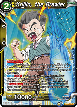 Krillin, the Brawler (BT14-105) [Cross Spirits] | Good Games Adelaide SA