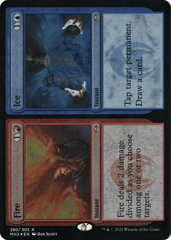 Fire Ice Foil Etched 290 (Modern Horizons 2)  - Foil | Good Games Adelaide SA
