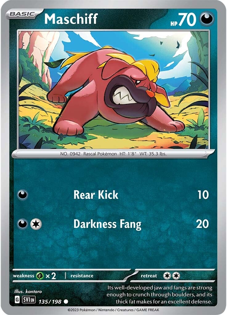 Maschiff (135/198) [Scarlet & Violet: Base Set] | Good Games Adelaide SA