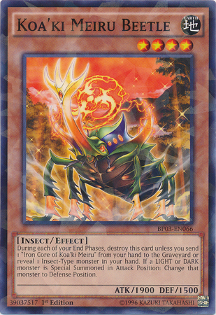 Koa'ki Meiru Beetle [BP03-EN066] Shatterfoil Rare | Good Games Adelaide SA