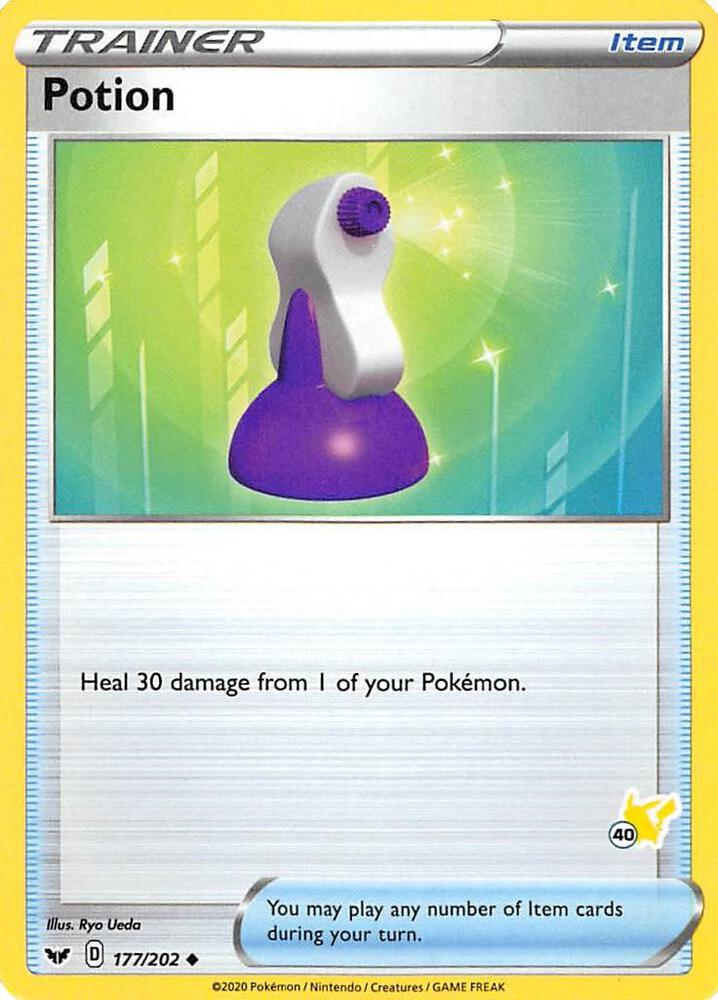 Potion 177 202 40 Pikachu Stamped 177/202 (Battle Academy 2022)  | Good Games Adelaide SA