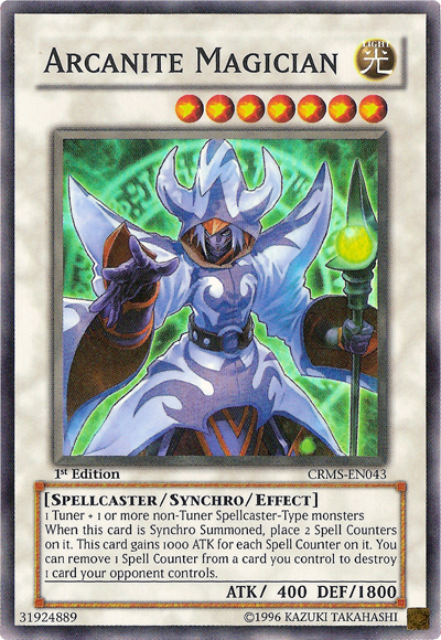 Arcanite Magician [CRMS-EN043] Super Rare | Good Games Adelaide SA