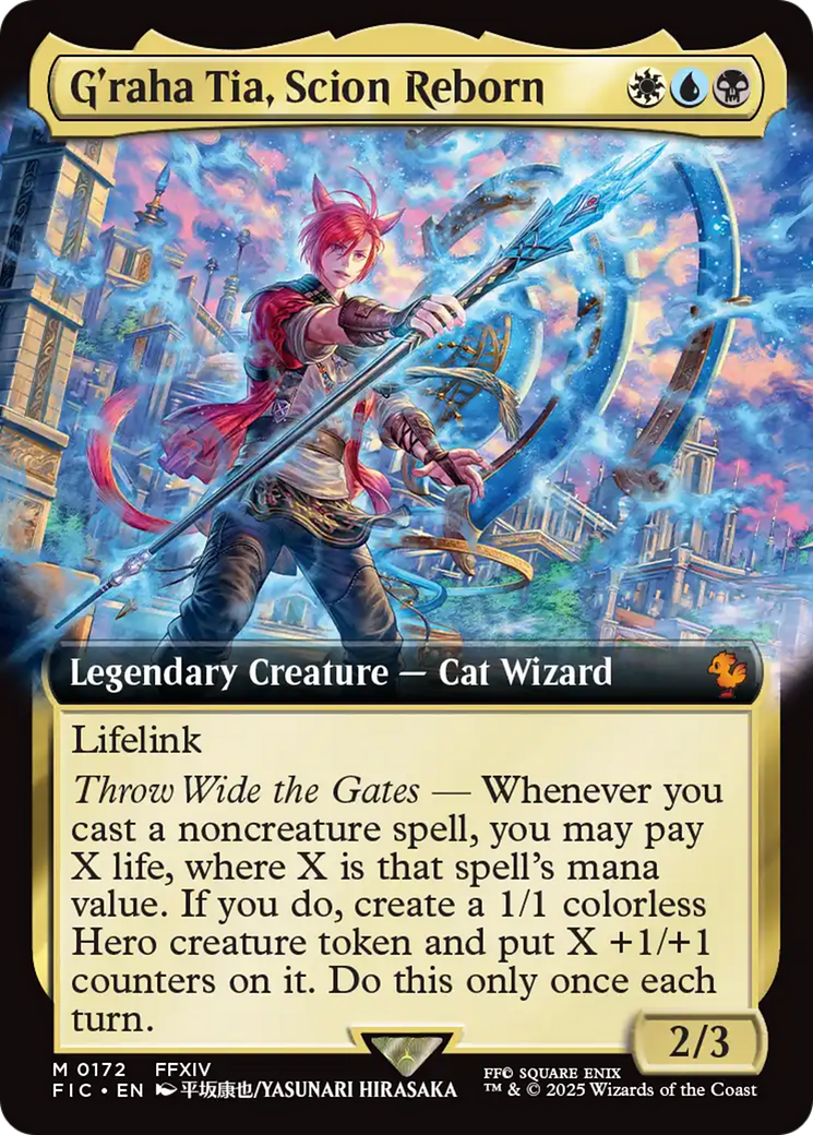 G'raha Tia, Scion Reborn (Extended Art) [FINAL FANTASY Commander] | Good Games Adelaide SA