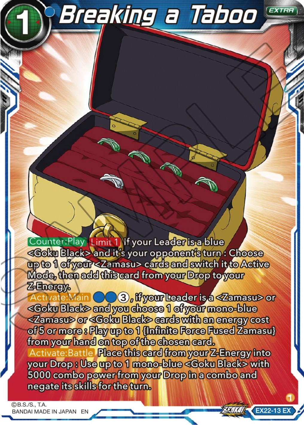 Breaking a Taboo (EX22-13) [Ultimate Deck 2023] | Good Games Adelaide SA