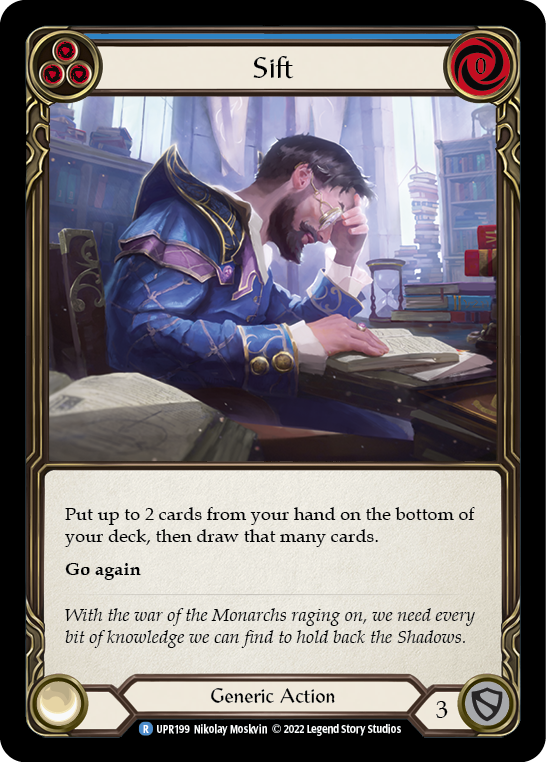 Sift (Blue) [UPR199] (Uprising)  Rainbow Foil | Good Games Adelaide SA