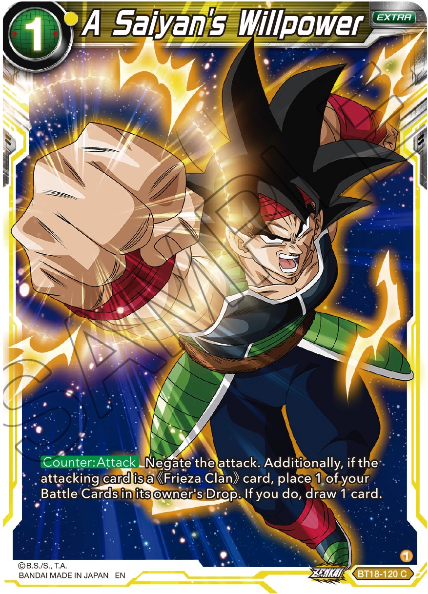 A Saiyan's Willpower (BT18-120) [Dawn of the Z-Legends] | Good Games Adelaide SA