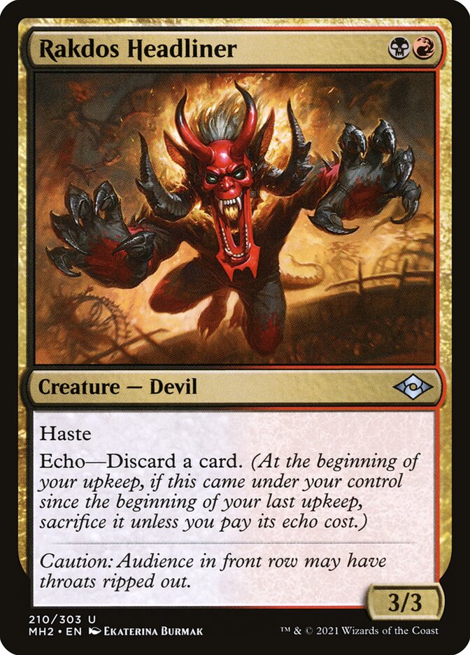 Rakdos Headliner 210 (Modern Horizons 2)  - Foil | Good Games Adelaide SA