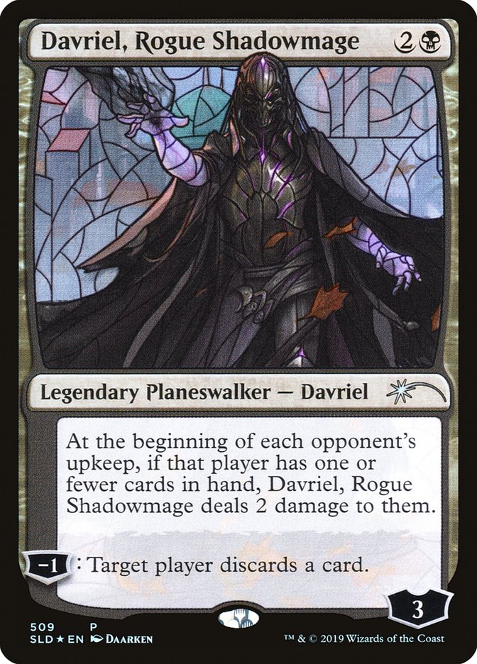 Davriel, Rogue Shadowmage (Stained Glass) [Secret Lair Drop Promos] | Good Games Adelaide SA