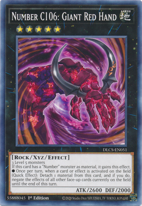 Number C106: Giant Red Hand [DLCS-EN051] Common | Good Games Adelaide SA