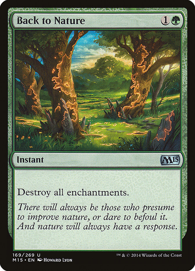 Back to Nature 169 (Magic 2015 (M15))  - Foil | Good Games Adelaide SA