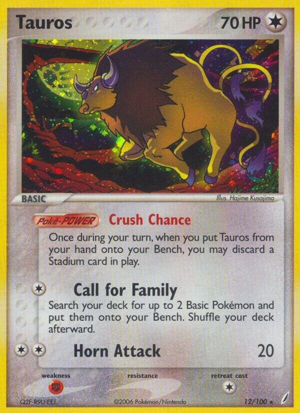 Tauros 12/100 (Crystal Guardians)  - Holofoil | Good Games Adelaide SA
