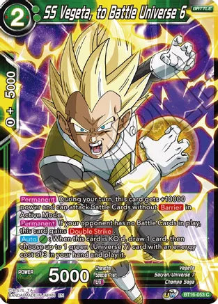 SS Vegeta, to Battle Universe 6 [BT16-053] | Good Games Adelaide SA