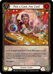 Pick a Card, Any Card (Red) [EVR167] (Everfest)  1st Edition Extended Art Rainbow Foil | Good Games Adelaide SA