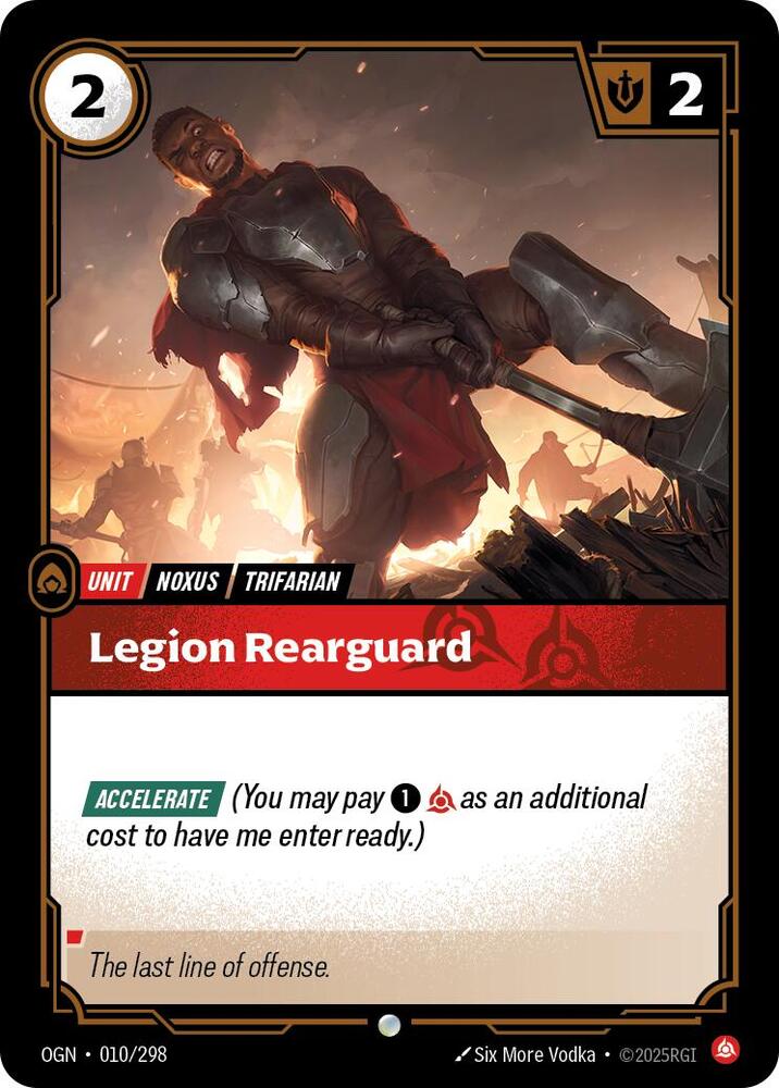 Legion Rearguard 010/298 (Origins)  | Good Games Adelaide SA