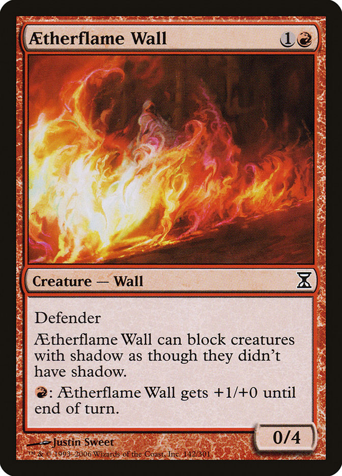 Aetherflame Wall 142 (Time Spiral)  - Foil | Good Games Adelaide SA