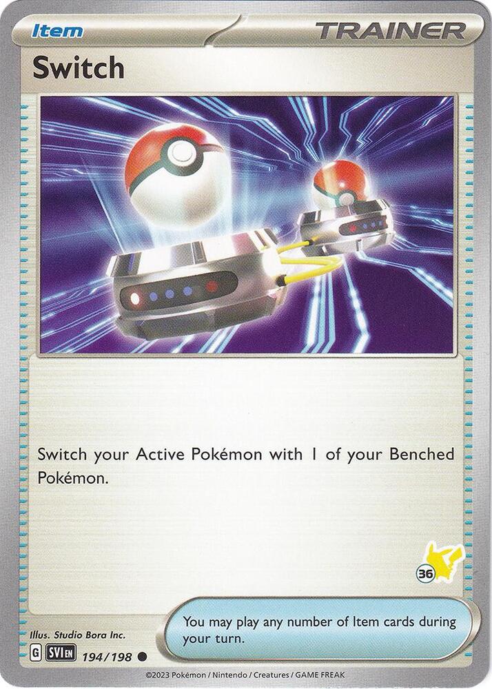 Switch Pikachu 36 194/198 (Battle Academy 2024)  | Good Games Adelaide SA