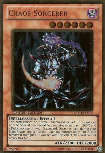 Chaos Sorcerer [GLD4-EN012] Gold Rare | Good Games Adelaide SA