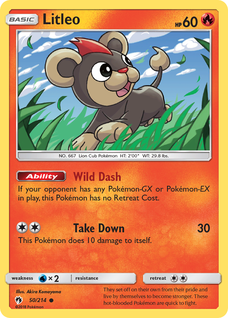 Litleo (50/214) [Sun & Moon: Lost Thunder] | Good Games Adelaide SA