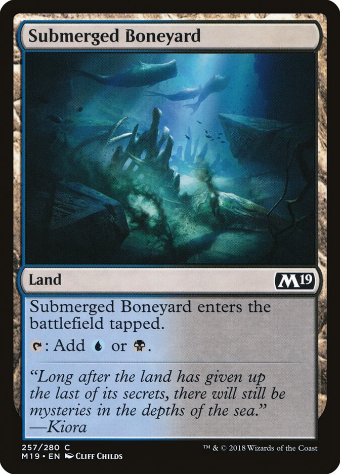 Submerged Boneyard [Core Set 2019] | Good Games Adelaide SA