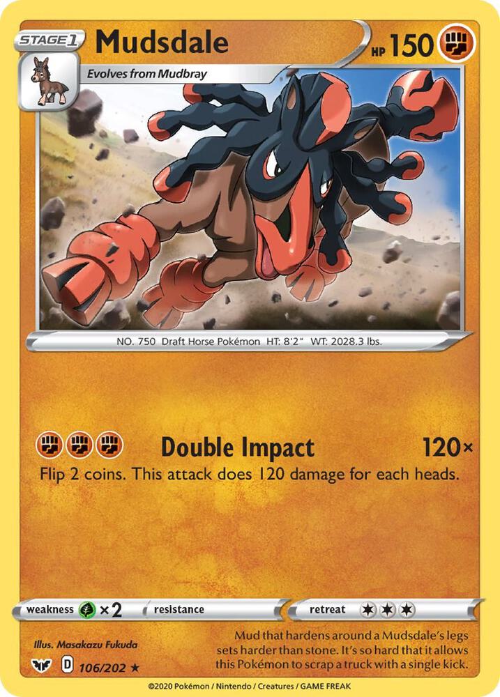 Mudsdale 106/202 (SWSH01: Sword & Shield Base Set)  | Good Games Adelaide SA