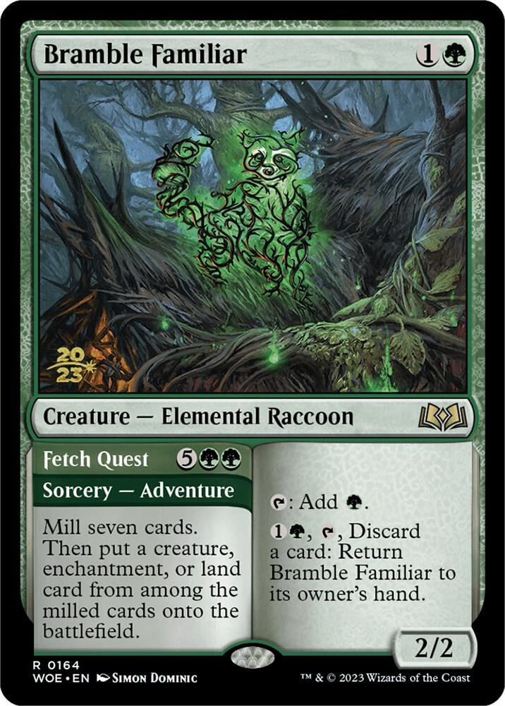 Bramble Familiar 164 (Prerelease Cards)  - Foil | Good Games Adelaide SA