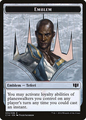 Teferi, Temporal Archmage Emblem // Zombie (011/036) Double-sided Token [Commander 2014 Tokens] | Good Games Adelaide SA