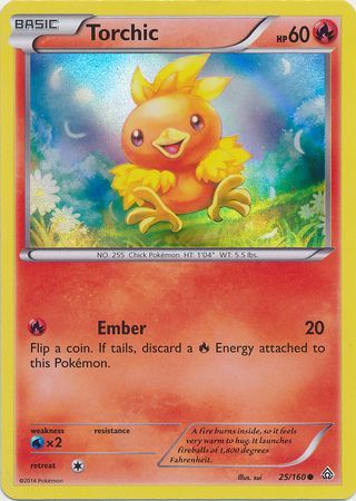 Torchic (25/160) (Sheen Holo) [XY: Primal Clash] | Good Games Adelaide SA