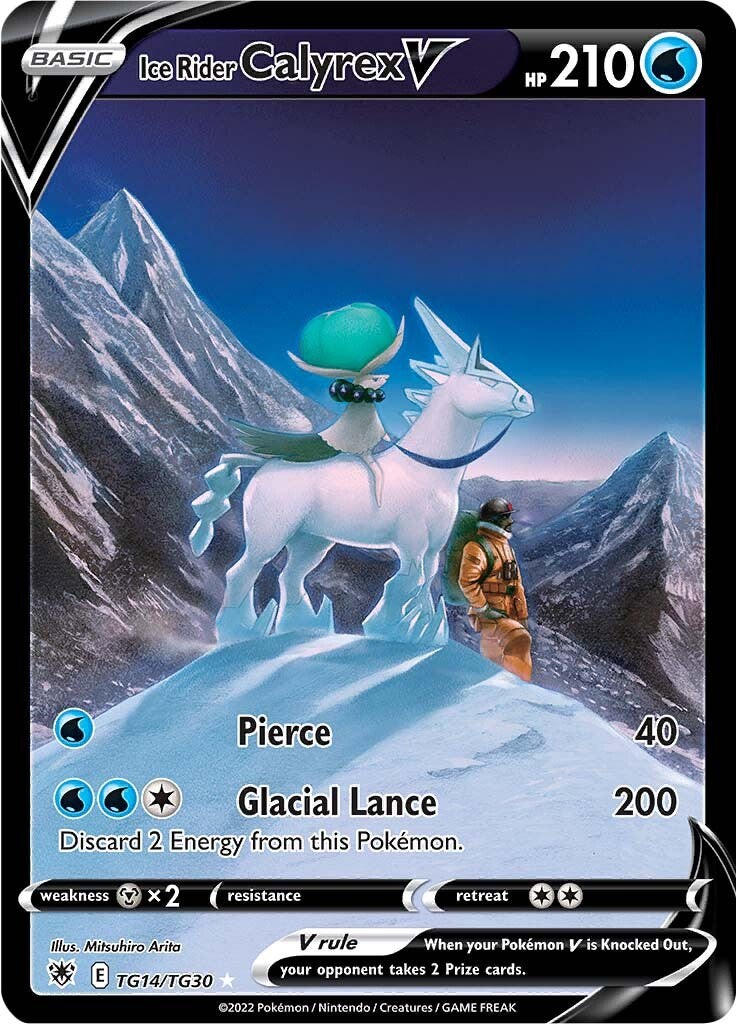 Ice Rider Calyrex V (TG14/TG30) [Sword & Shield: Astral Radiance] | Good Games Adelaide SA