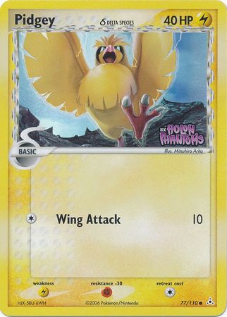 Pidgey (77/110) (Delta Species) (Stamped) [EX: Holon Phantoms] | Good Games Adelaide SA