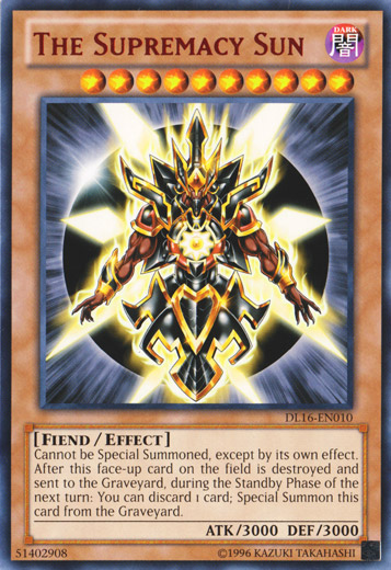 The Supremacy Sun (Red) [DL16-EN010] Rare | Good Games Adelaide SA