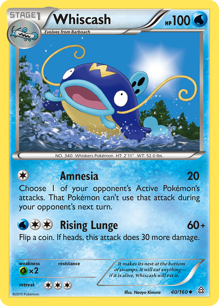 Whiscash (40/160) [XY: Primal Clash] | Good Games Adelaide SA