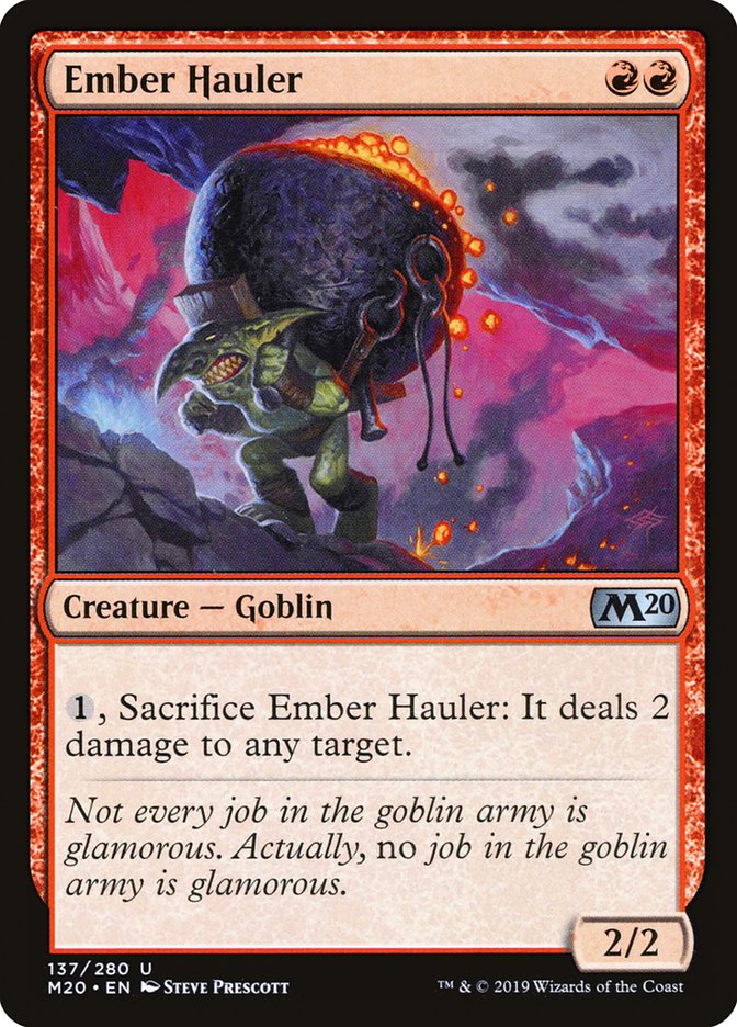 Ember Hauler 137 (Core Set 2020)  | Good Games Adelaide SA