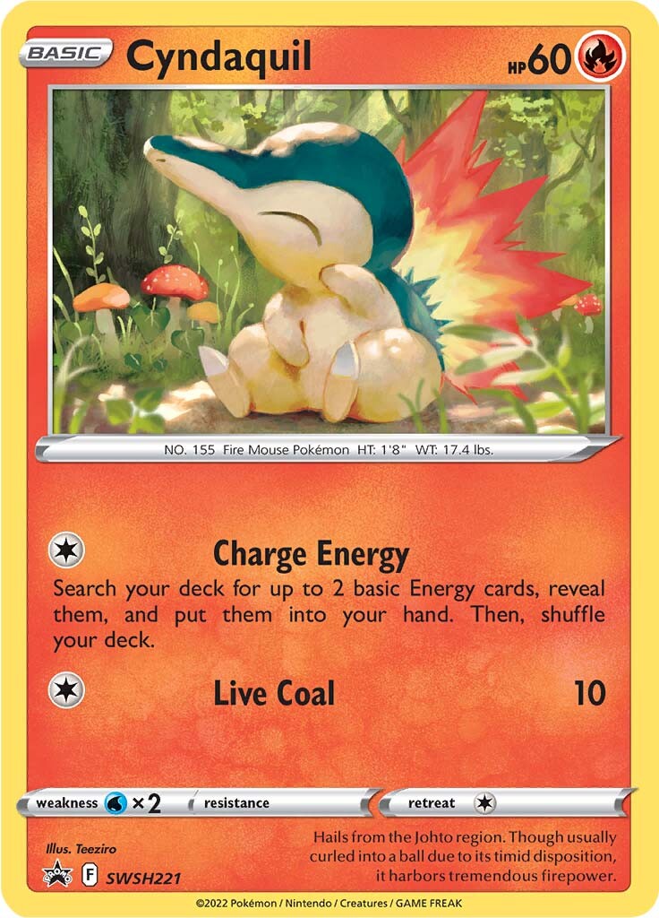 Cyndaquil (SWSH221) [Sword & Shield: Black Star Promos] | Good Games Adelaide SA