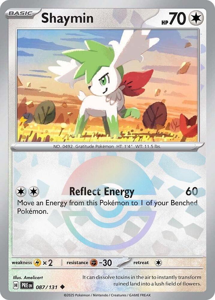 Shaymin (087/131) (Poke Ball Pattern) [Scarlet & Violet: Prismatic Evolutions] | Good Games Adelaide SA