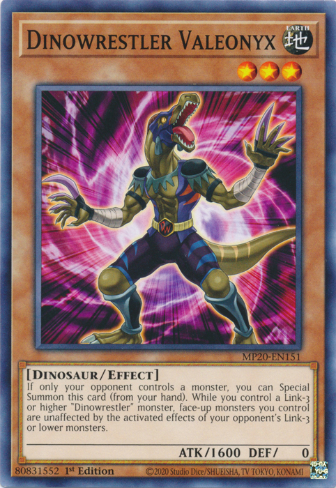 Dinowrestler Valeonyx [MP20-EN151] Common | Good Games Adelaide SA