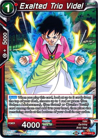 Exalted Trio Videl [BT7-014] | Good Games Adelaide SA