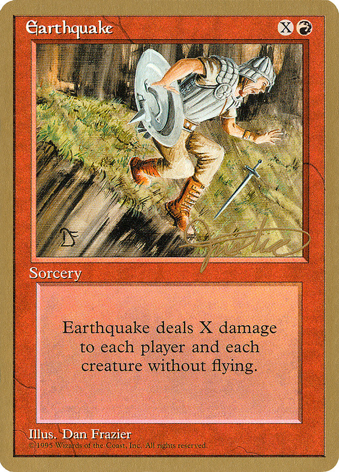 Earthquake (Mark Justice) [Pro Tour Collector Set] | Good Games Adelaide SA