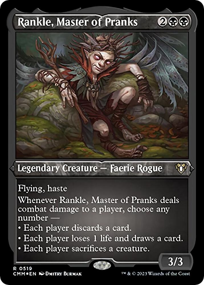 Rankle, Master of Pranks 519 (Commander Masters)  - Etched Foil | Good Games Adelaide SA
