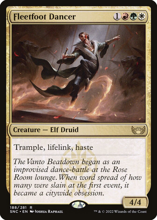 Fleetfoot Dancer 188 (Streets of New Capenna)  - Foil | Good Games Adelaide SA