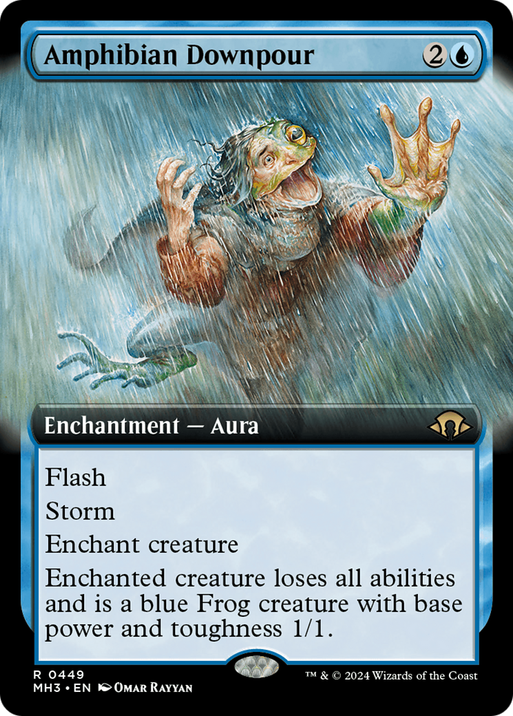 Amphibian Downpour (Extended Art) [Modern Horizons 3] | Good Games Adelaide SA