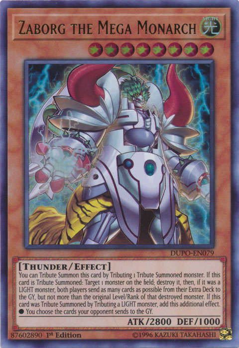 Zaborg the Mega Monarch [DUPO-EN079] Ultra Rare | Good Games Adelaide SA