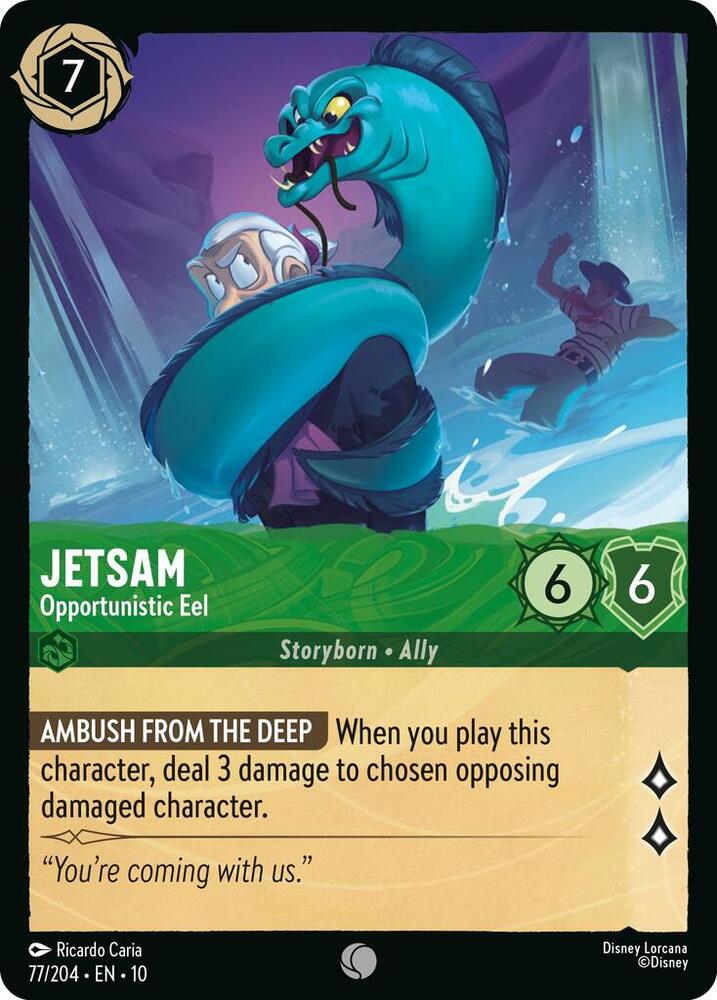 Jetsam Opportunistic Eel 77/204 (Whispers in the Well)  - Cold Foil | Good Games Adelaide SA