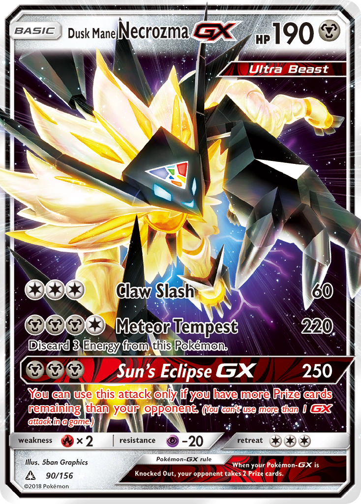 Dusk Mane Necrozma GX (90/156) [Sun & Moon: Ultra Prism] | Good Games Adelaide SA