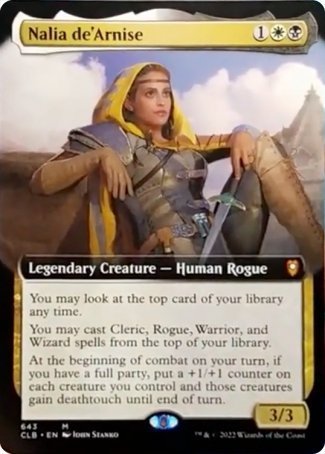 Nalia de'Arnise (Extended Art) [Commander Legends: Battle for Baldur's Gate] | Good Games Adelaide SA