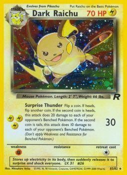 Dark Raichu (83/82) [Team Rocket Unlimited] | Good Games Adelaide SA