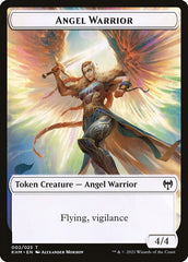 Treasure // Angel Warrior Double-sided Token [Kaldheim Tokens] | Good Games Adelaide SA