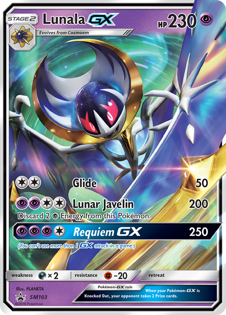 Lunala GX (SM103) [Sun & Moon: Black Star Promos] | Good Games Adelaide SA